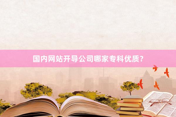 国内网站开导公司哪家专科优质？